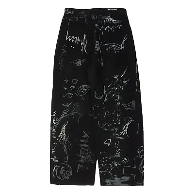 Balenciaga Baggy Black Graffiti Jeans — Joyagoo Spreadsheet photo