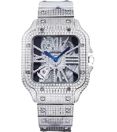 Cartier Santos Skeleton Iced Out — Joyagoo Spreadsheet photo