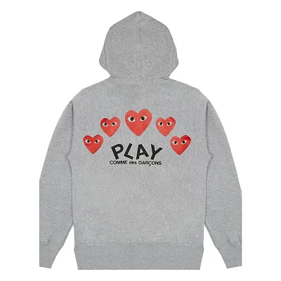 CDG Hearts On Back Hoodie — Joyagoo Spreadsheet photo 1