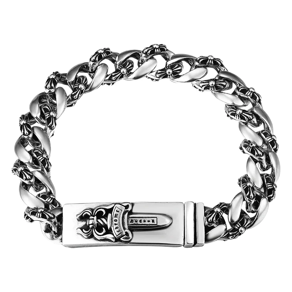 Chrome Hearts Thick Bracelet With Cross — Joyagoo Spreadsheet photo 1