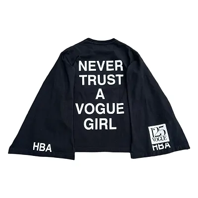 HBA x Vogue Never Trust a Vogue Girl Longsleeve — Joyagoo Spreadsheet photo 1