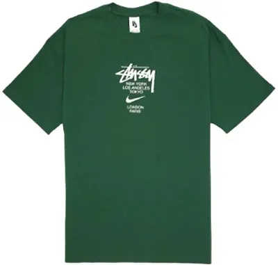 Nike x Stussy Green White T-Shirt — Joyagoo Spreadsheet photo