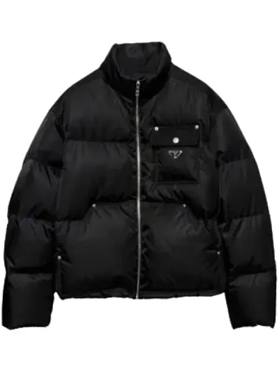Prada Cropped Triangle-Logo Padded Jacket — Joyagoo Spreadsheet photo