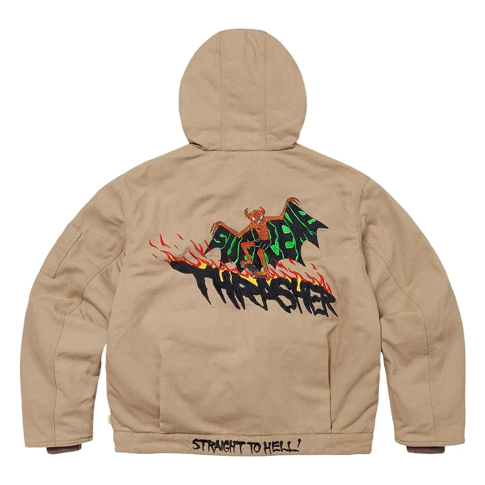 Thrasher x Supreme Hooded Work Jacket (Black) — Joyagoo Spreadsheet photo 1