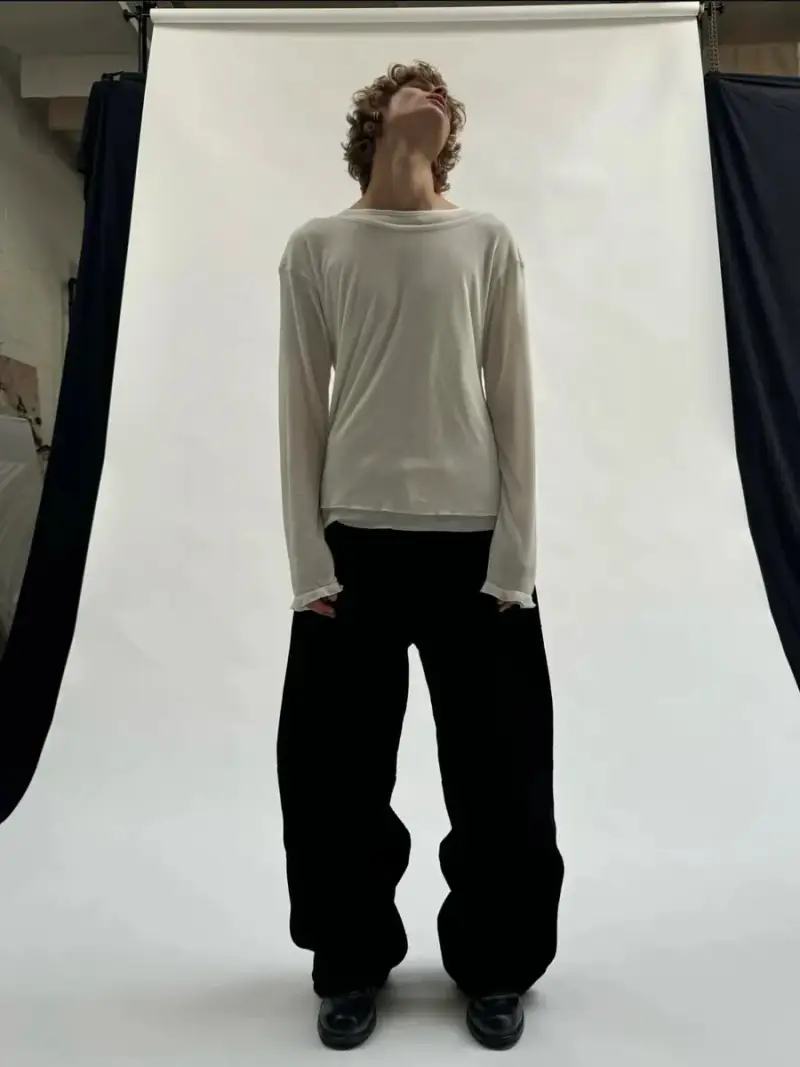 No Faith Studios 24SS Longsleeve — white round neck colorway — Joyagoo Spreadsheet photo