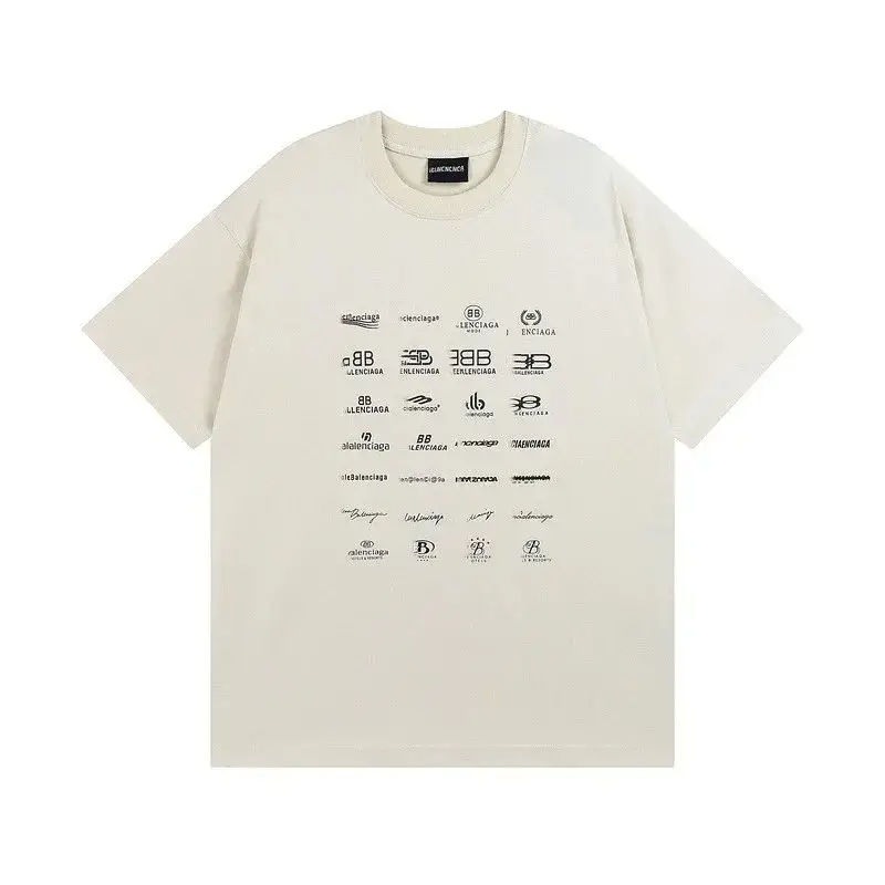 Balenciaga Archives Logo T-Shirt — Beige apricot color colorway — Joyagoo Spreadsheet photo