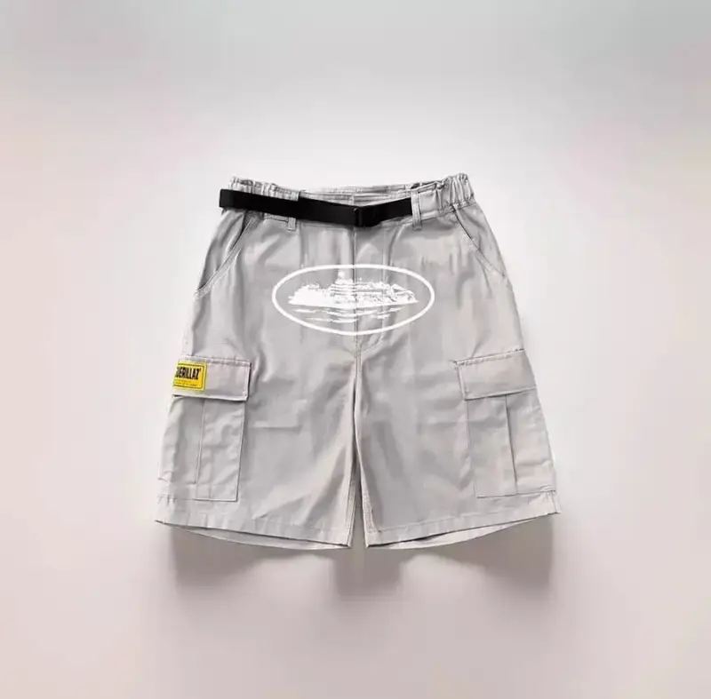 Corteiz Classic Cargo Triple Black Logo Shorts — grey colorway — Joyagoo Spreadsheet photo