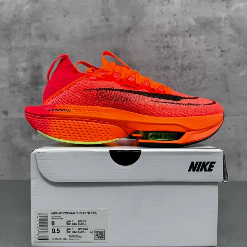 Nike Vaporfly Next% 2 — DN3555-800 orange colorway — Joyagoo Spreadsheet photo