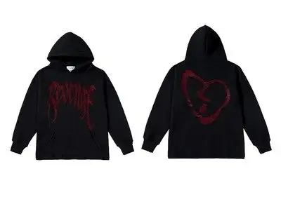 VLONE Hoodie — Hot Diamond Black Red Diamond colorway — Joyagoo Spreadsheet photo