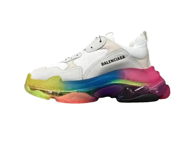 Balenciaga 3S White Shoes — Colorful colorway — Joyagoo Spreadsheet photo