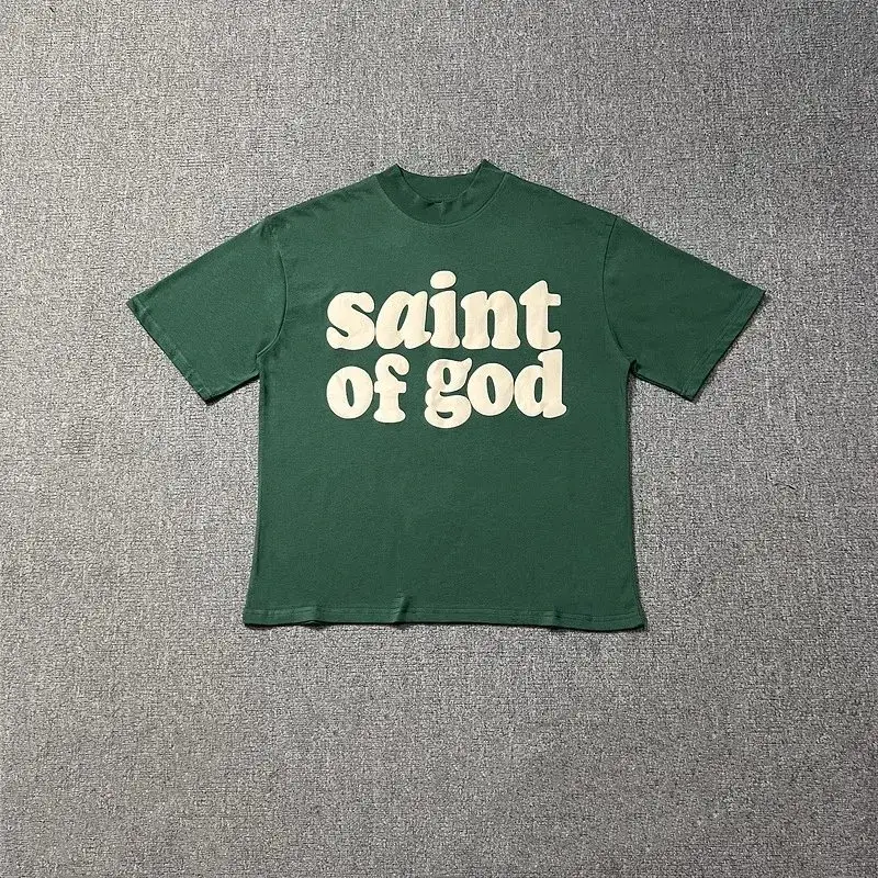 Saint Of God T-Shirt — green colorway — Joyagoo Spreadsheet photo