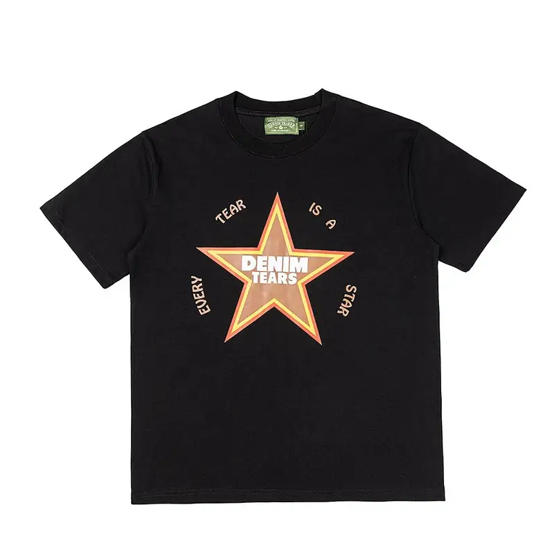 Denim Tears x Offset T-Shirt — Black pentagram colorway — Joyagoo Spreadsheet photo