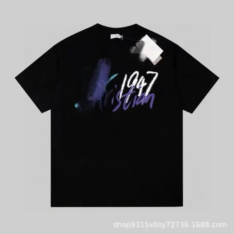 Christian Dior Atelier T-Shirt — black blue purple white colorway — Joyagoo Spreadsheet photo