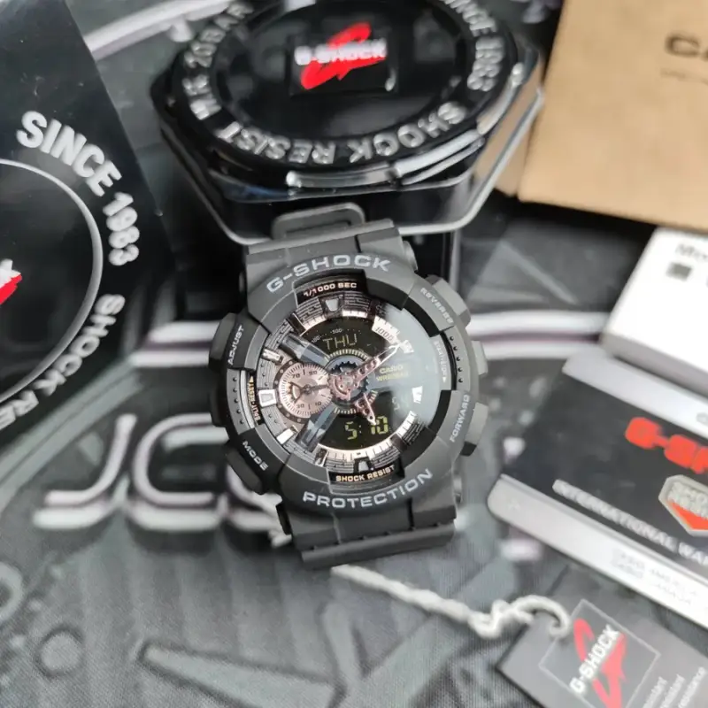 G-SHOCK Casio GA-110GW-7AER Watch — Black rose gold colorway — Joyagoo Spreadsheet photo