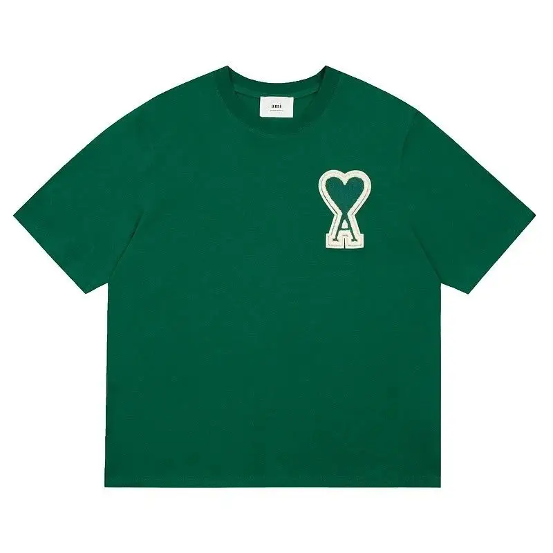 Ami Paris T-Shirts With Big Logo — Dark green colorway — Joyagoo Spreadsheet photo
