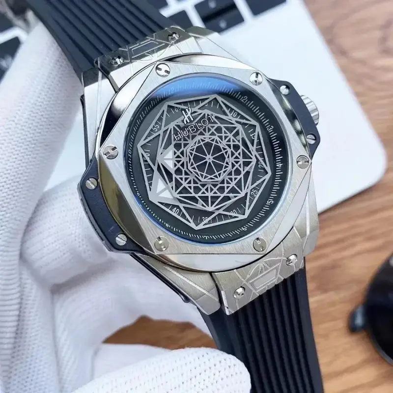 Hublot Big Bang Sang Bleu — silver  Black Disk  Black Tape colorway — Joyagoo Spreadsheet photo