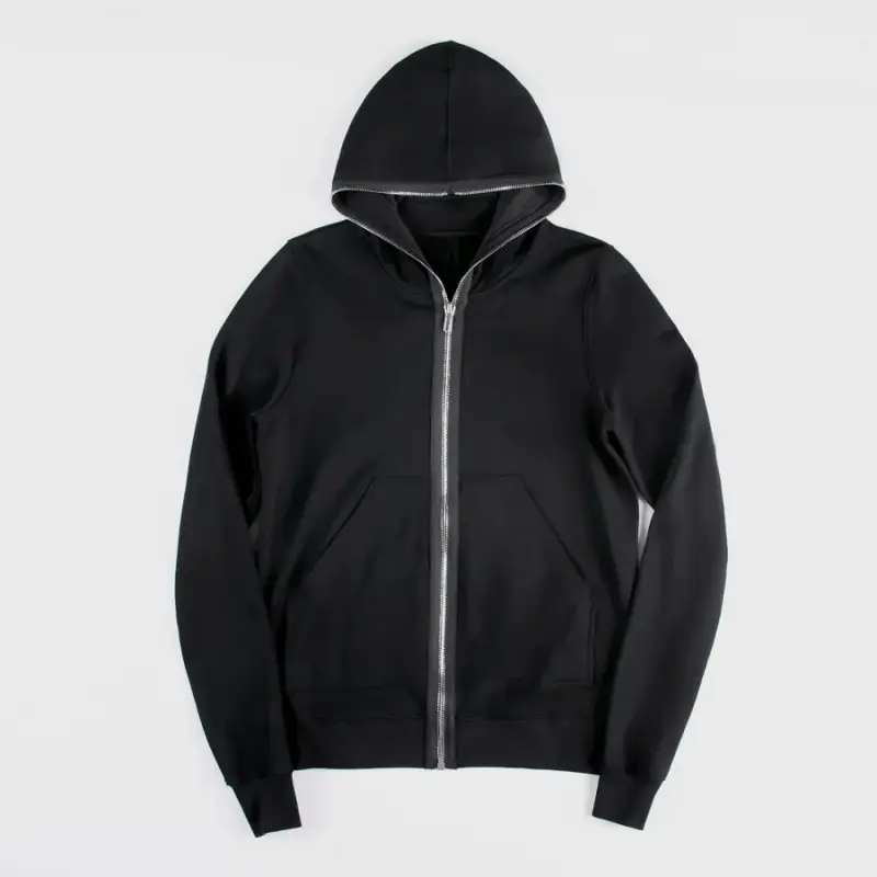 Rick Owens Full Zip Hoodie — black colorway — Joyagoo Spreadsheet photo