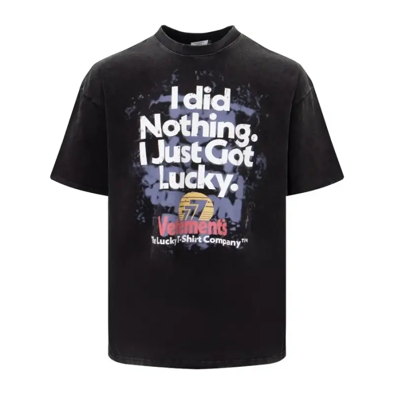 Vetements Hub T-Shirt — V01 wash water black colorway — Joyagoo Spreadsheet photo