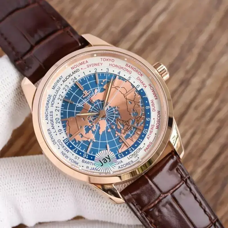 Jaeger-LeCoultre Geophysic Watch — Rose Shell  White Plate Coffee Skin colorway — Joyagoo Spreadsheet photo