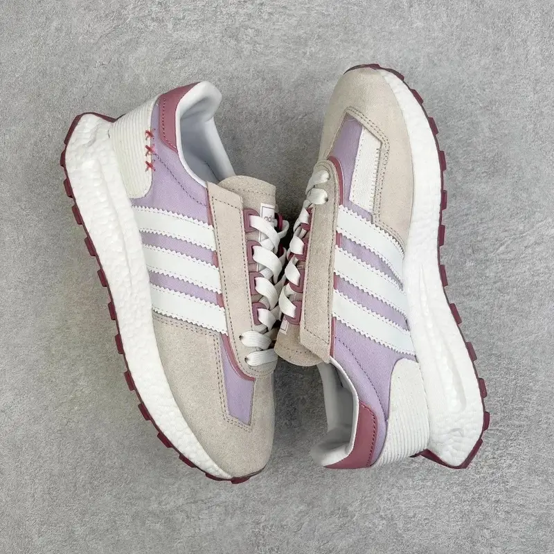 Adidas Originals Retropy E5 Shoes — Beige purple colorway — Joyagoo Spreadsheet photo