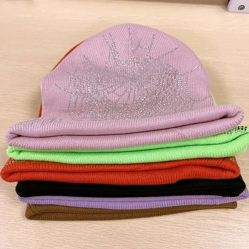 Sp5der Blue Beanie — Pink colorway — Joyagoo Spreadsheet photo