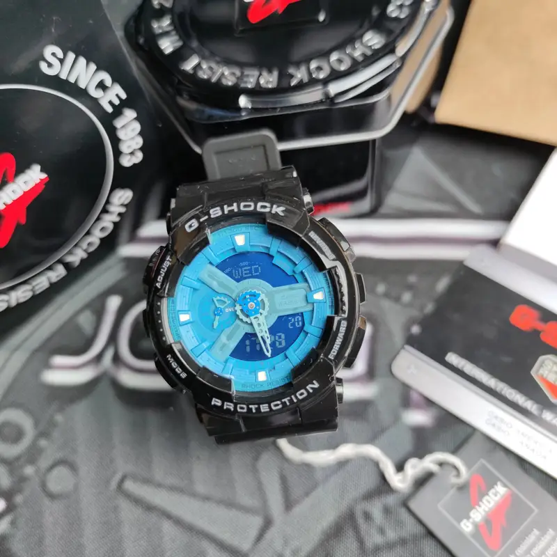 G-SHOCK Casio GA-110GW-7AER Watch — Black Blue colorway — Joyagoo Spreadsheet photo