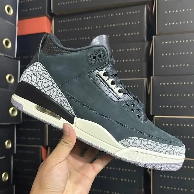 Jordan 3 Fragment Shoes — Aj3 Gray Black colorway — Joyagoo Spreadsheet photo