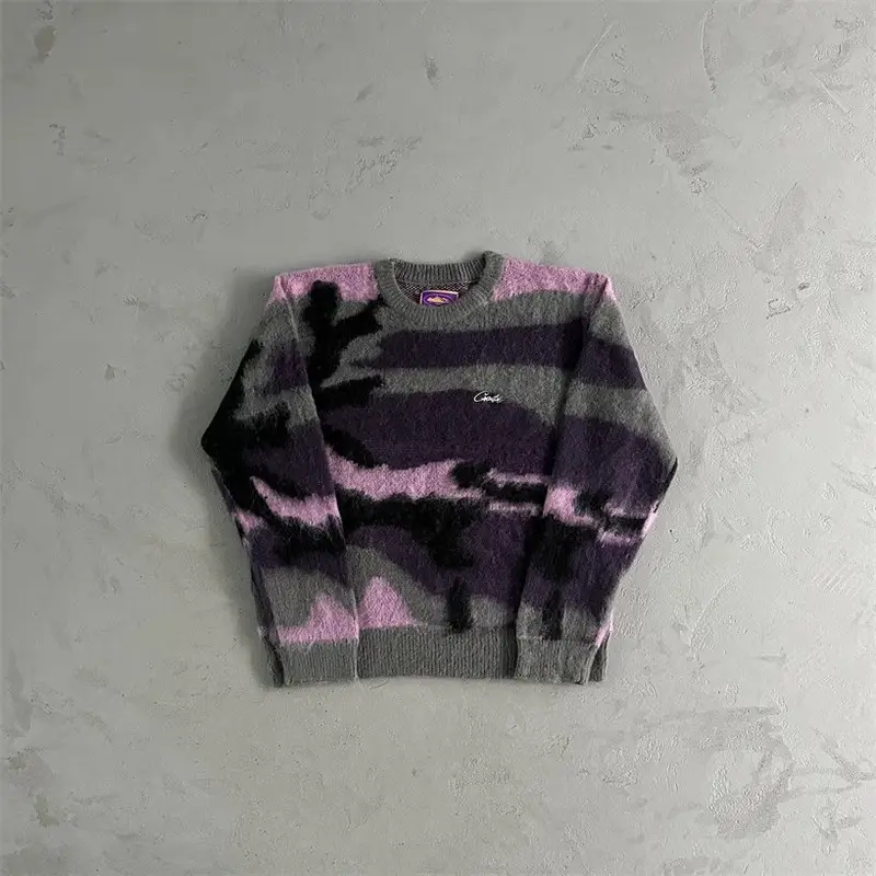 Corteiz Knit Sweater — Pink Camouflage Sweater colorway — Joyagoo Spreadsheet photo