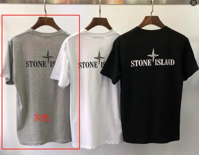 Stone Island Tees — 04 Gray colorway — Joyagoo Spreadsheet photo