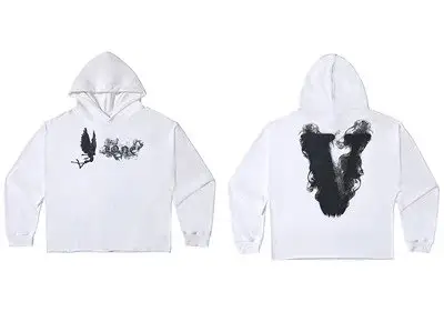 VLONE Hoodie — White Black Smoke Angel White Black V colorway — Joyagoo Spreadsheet photo