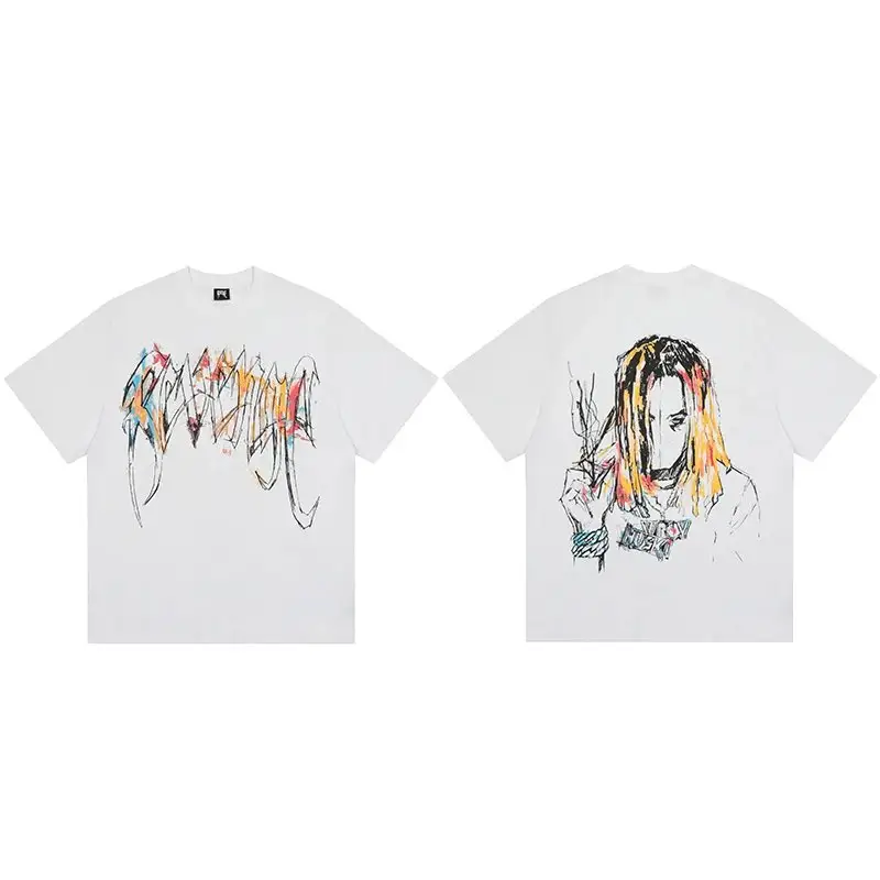 Revenge T-Shirts — White LD Co branded Colorful Portrait colorway — Joyagoo Spreadsheet photo