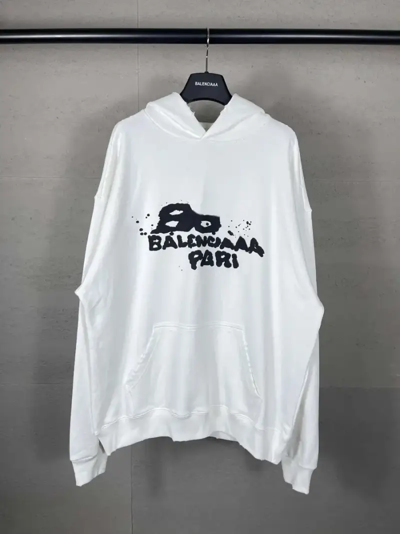 Balenciaga Paris Graffiti Hoodie — white colorway — Joyagoo Spreadsheet photo