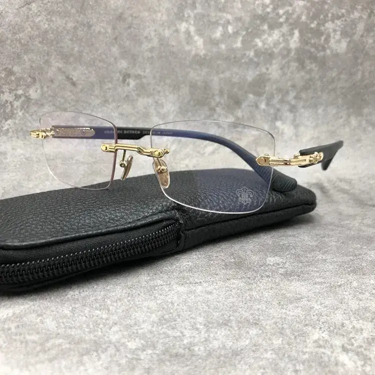 Chrome Hearts Sunglasses — Gold Frame/Black Legs colorway — Joyagoo Spreadsheet photo
