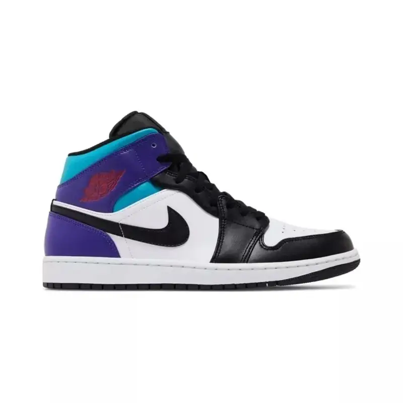 Jordan 1 Mid Shoes — Court Purple Tropical Twist colorway — Joyagoo Spreadsheet photo