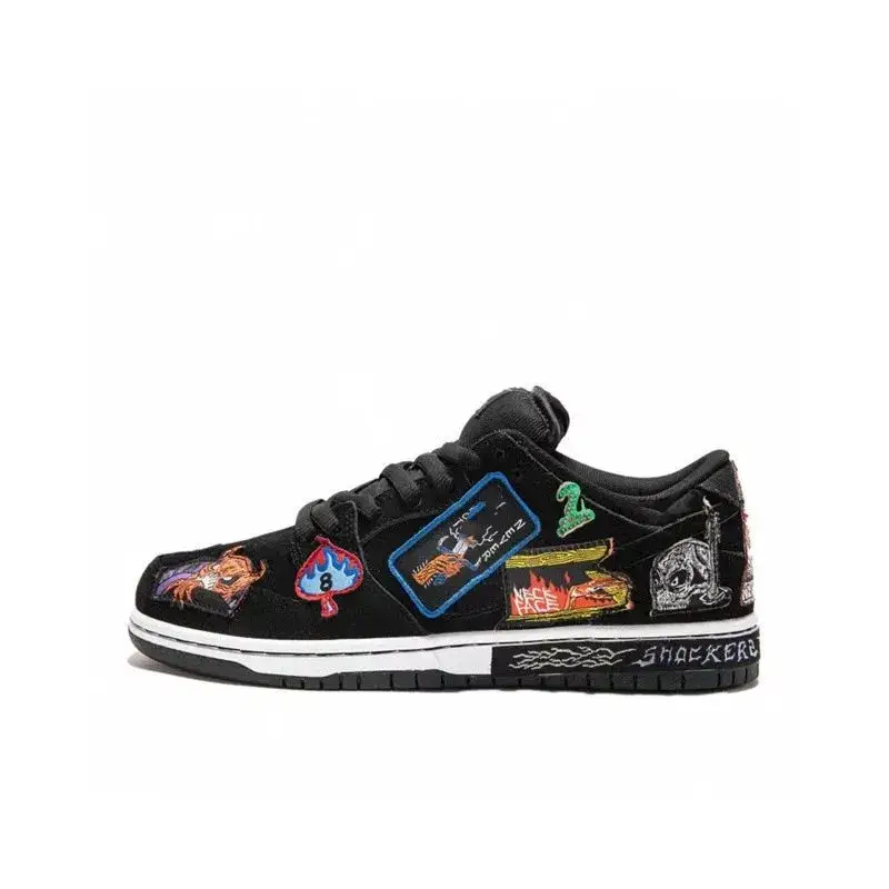 Dunk SB Clot Shoes — black and white graffiti colorway — Joyagoo Spreadsheet photo