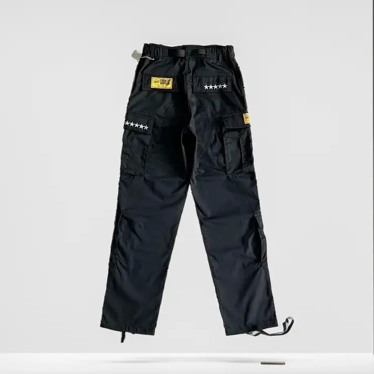 Corteiz Classic Cargo 5 Stars Black White Logo Pants — Five-star tooling colorway — Joyagoo Spreadsheet photo
