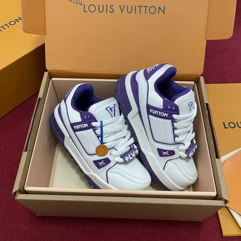 LV Trainers Maxi — White purple colorway — Joyagoo Spreadsheet photo