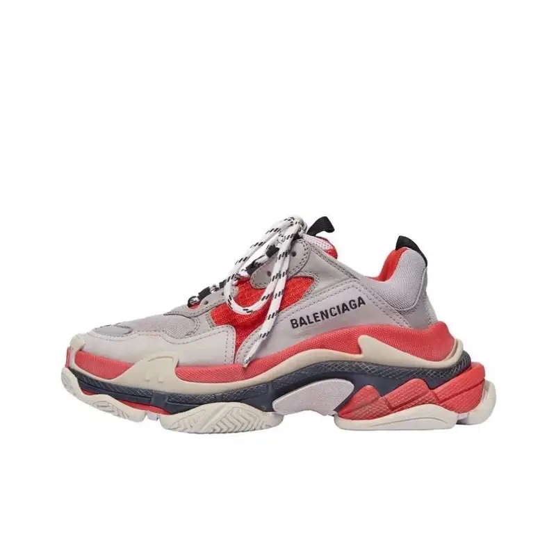 Balenciaga 3S White Shoes — gray rice red colorway — Joyagoo Spreadsheet photo