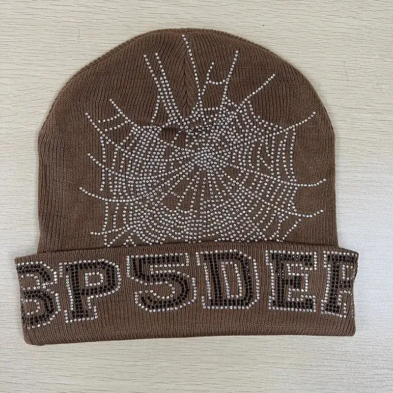 Sp5der Blue Beanie — Dark brown colorway — Joyagoo Spreadsheet photo