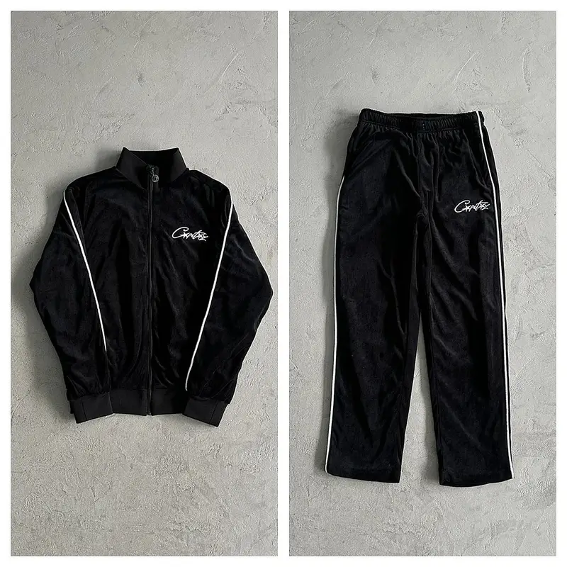 Corteiz Tracksuit Top — Black velvet suit colorway — Joyagoo Spreadsheet photo
