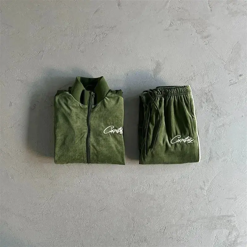 Corteiz Tracksuit Top — Green velvet suit colorway — Joyagoo Spreadsheet photo
