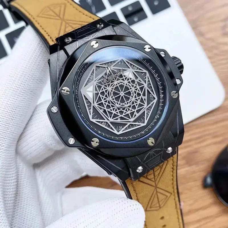 Hublot Big Bang Sang Bleu — Black  Black Plate  Yellow Belt colorway — Joyagoo Spreadsheet photo