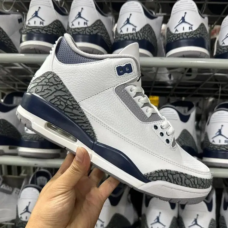 Jordan 3 Fragment Shoes — Aj3 Midnight Blue colorway — Joyagoo Spreadsheet photo