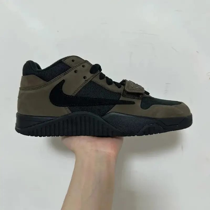 Jumpan Travis Scott University Red Shoes — Black brown colorway — Joyagoo Spreadsheet photo