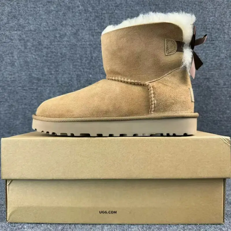 High Grey UGG Shoes — Bow 6501-Maroon colorway — Joyagoo Spreadsheet photo