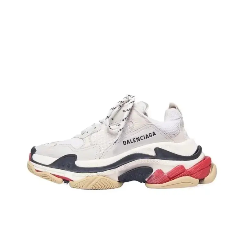 Balenciaga 3S White Shoes — white black red colorway — Joyagoo Spreadsheet photo