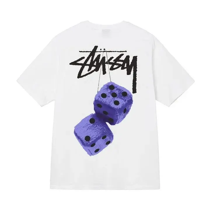 Stussy t-shirt — White [Purple Dice]] colorway — Joyagoo Spreadsheet photo