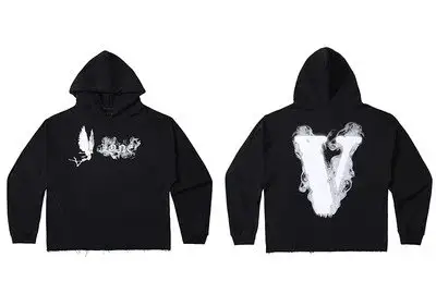 VLONE Hoodie — Black and white smoke angel black and wh colorway — Joyagoo Spreadsheet photo