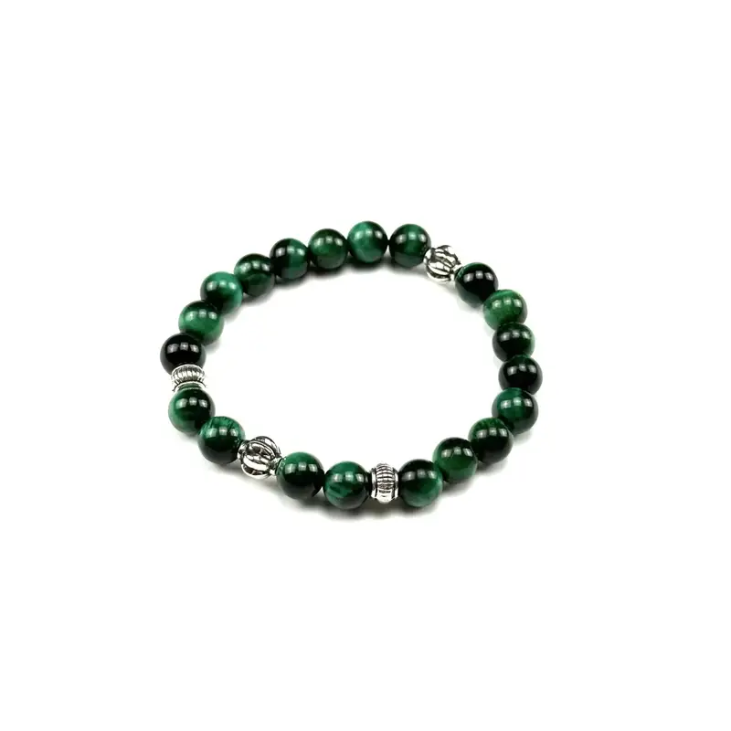 Chrome Hearts Beat Bracelet — Green Tiger Eye Stone colorway — Joyagoo Spreadsheet photo