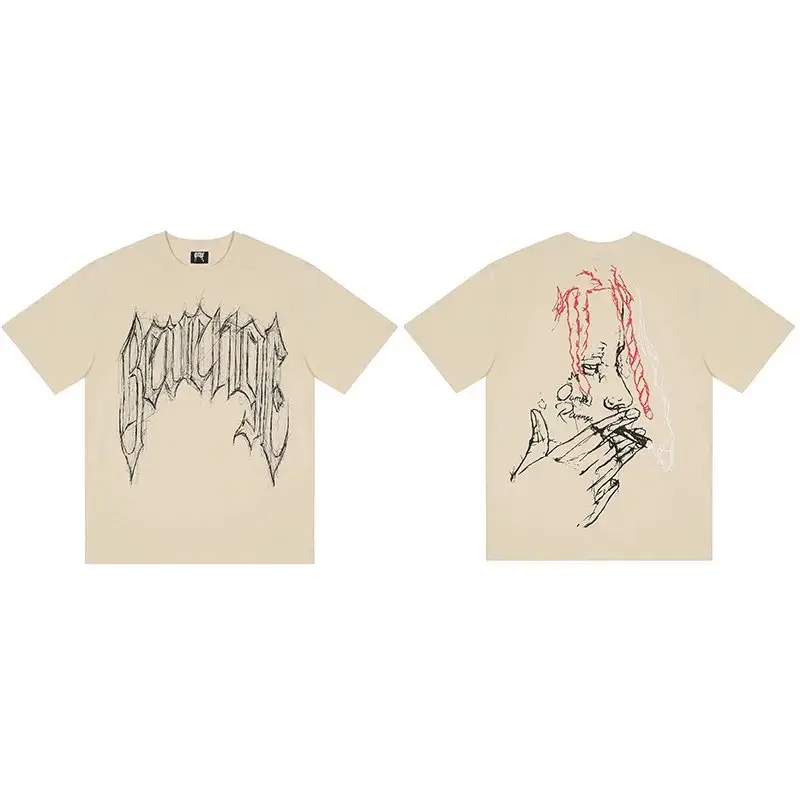 Revenge T-Shirts — Khaki apricot small 4 co branded heads colorway — Joyagoo Spreadsheet photo